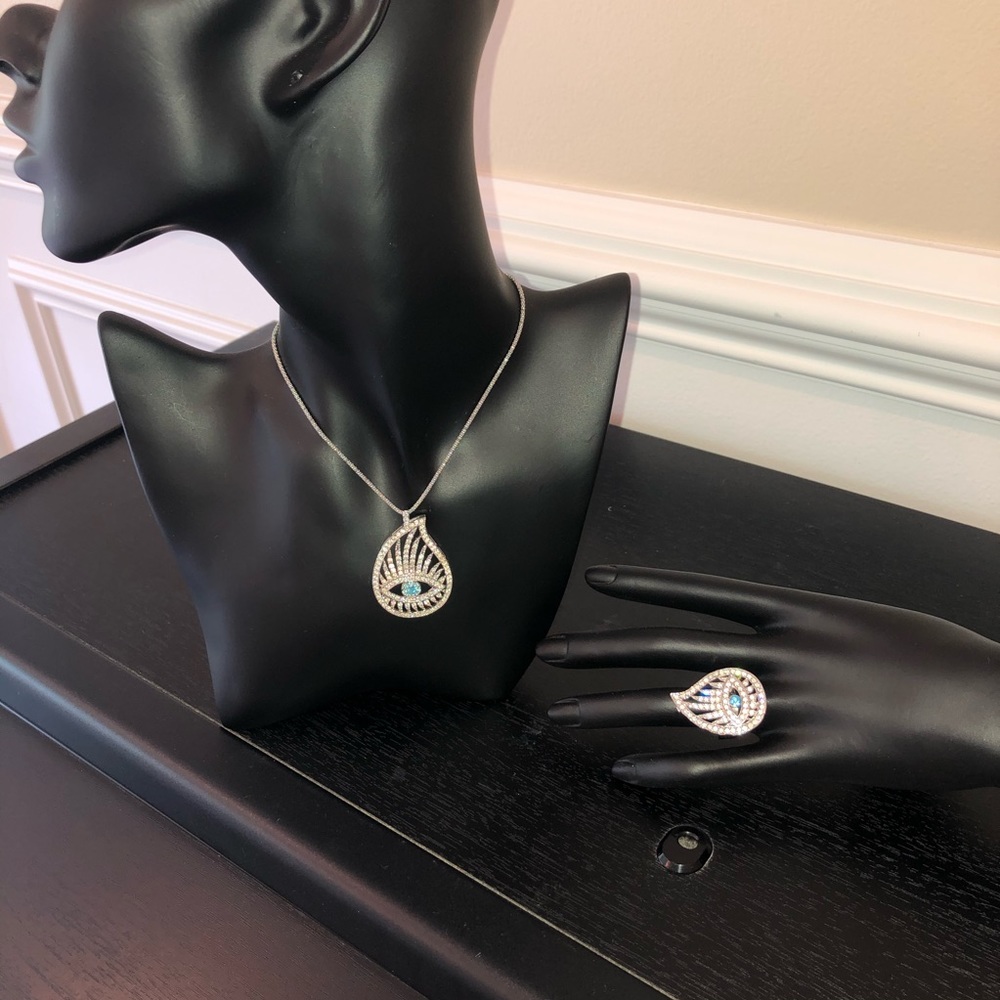 Evil eye 925 sterling silver set